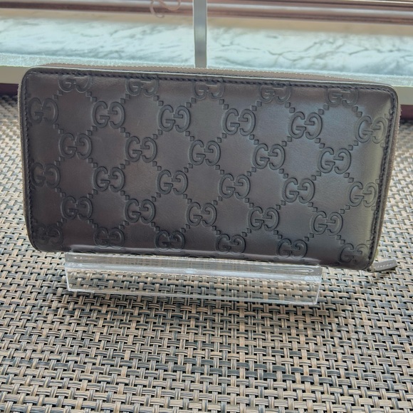 Gucci Brown Guccissima Leather Wallet - Picture 2 of 16
